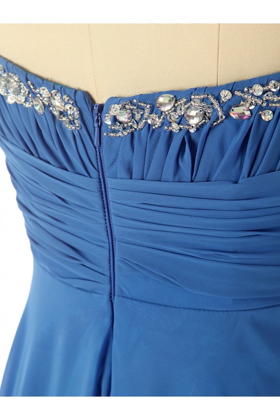 A-Line Sweetheart Beaded Long Chiffon Prom Evening Formal Dresses ED011582