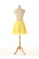 A-Line Beaded Short Chiffon Prom Evening Formal Cocktail Dresses ED011585