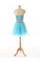 A-Line Sweetheart Beaded Two Pieces Short Prom Evening Cocktail Dresses ED011586