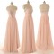 Elegant A-Line Beaded Long Chiffon Prom Evening Formal Dresses ED011591