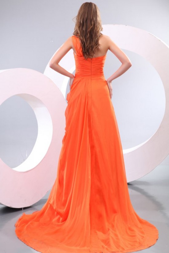 One-Shoulder Long Chiffon Prom Evening Formal Party Dresses ED010160 One-Shoulder Long Chiffon Prom Evening Formal Party Dresses ED010160