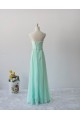 A-Line Sweetheart Beaded Mint Green Long Chiffon Prom Evening Formal Dresses ED011602