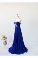 A-Line Sweetheart Beaded Long Blue Chiffon Prom Evening Formal Dresses ED011606