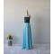 A-Line Strapless Lace and Chiffon Long Prom Evening Formal Dresses ED011608