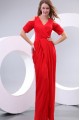 Long Red Short Sleeve Chiffon Prom Evening Formal Party Dresses ED010161 Long Red Short Sleeve Chiffon Prom Evening Formal Party Dresses ED010161