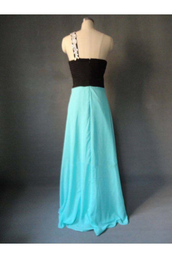 A-Line One-Shoulder Long Chiffon Prom Evening Formal Dresses ED011612 A-Line One-Shoulder Long Chiffon Prom Evening Formal Dresses ED011612