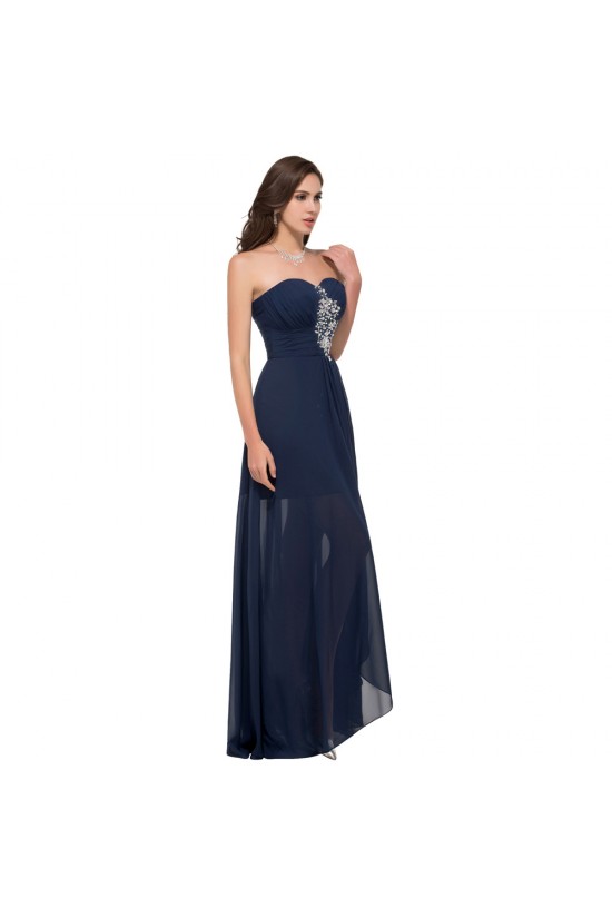A-Line Sweetheart Beaded Split-Front Chiffon Prom Evening Formal Dresses ED011615 A-Line Sweetheart Beaded Split-Front Chiffon Prom Evening Formal Dresses ED011615