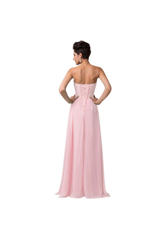 A-Line Sweetheart Beaded Long Pink Chiffon Prom Evening Formal Dresses ED011616 A-Line Sweetheart Beaded Long Pink Chiffon Prom Evening Formal Dresses ED011616