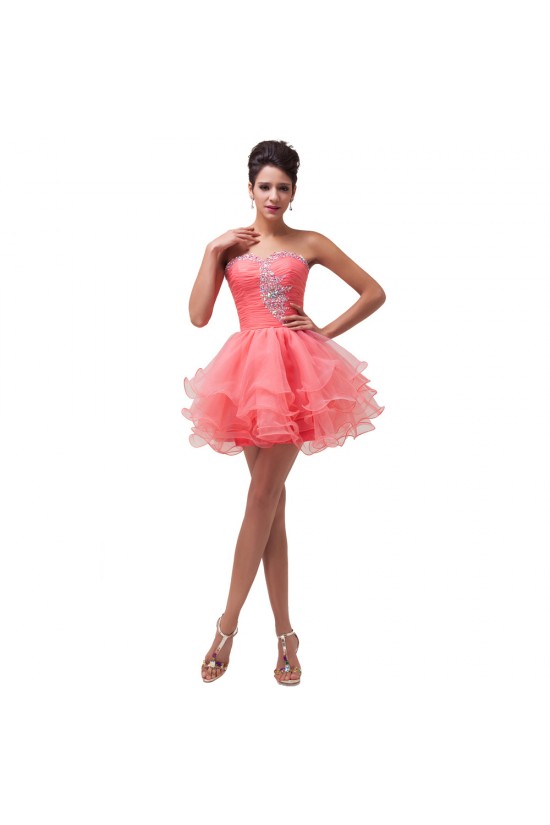 Short/Mini Sweetheart Beaded Prom Evening Cocktail Dresses ED011619