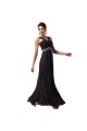 Beaded Long Black Chiffon Prom Evening Formal Dresses ED011620