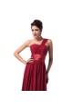 A-Line One-Shoulder Long Chiffon Prom Evening Bridesmaid Dresses ED011621