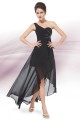 High Low One-Shoulder Beaded Chiffon Prom Evening Bridesmaid Dresses ED011628