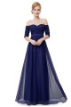 A-Line Off-the-Shoulder Half Sleeve Long Chiffon Prom Evening Formal Dresses ED011629 A-Line Off-the-Shoulder Half Sleeve Long Chiffon Prom Evening Formal Dresses ED011629