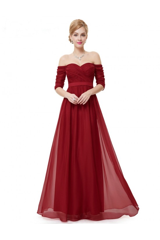 A-Line Off-the-Shoulder Half Sleeve Long Chiffon Prom Evening Formal Dresses ED011629 A-Line Off-the-Shoulder Half Sleeve Long Chiffon Prom Evening Formal Dresses ED011629