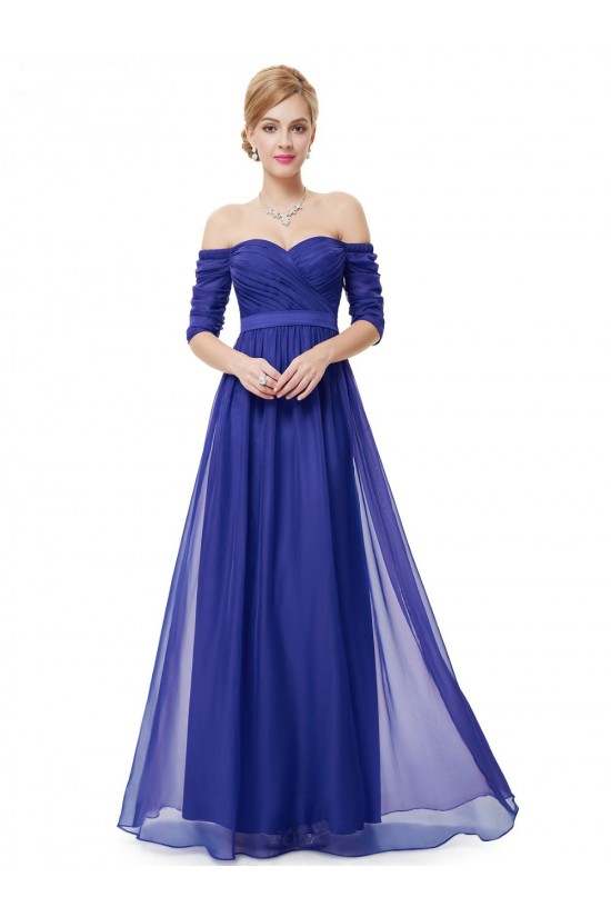 A-Line Off-the-Shoulder Half Sleeve Long Chiffon Prom Evening Formal Dresses ED011629 A-Line Off-the-Shoulder Half Sleeve Long Chiffon Prom Evening Formal Dresses ED011629