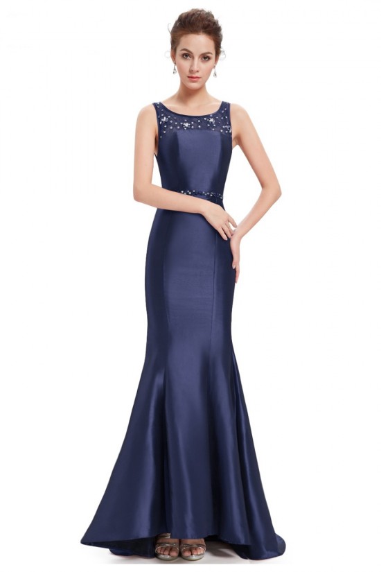 Trumpet/Mermaid Beaded Lace and Satin Long Blue Prom Evening Formal Dresses ED011634 Trumpet/Mermaid Beaded Lace and Satin Long Blue Prom Evening Formal Dresses ED011634