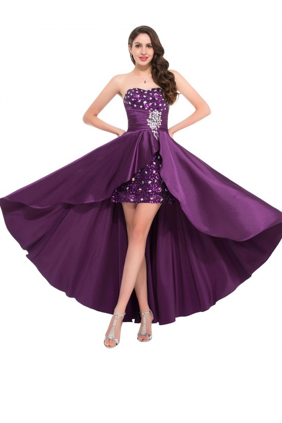 High Low Sweetheart Beaded Sequins Prom Evening Formal Dresses ED011637 High Low Sweetheart Beaded Sequins Prom Evening Formal Dresses ED011637