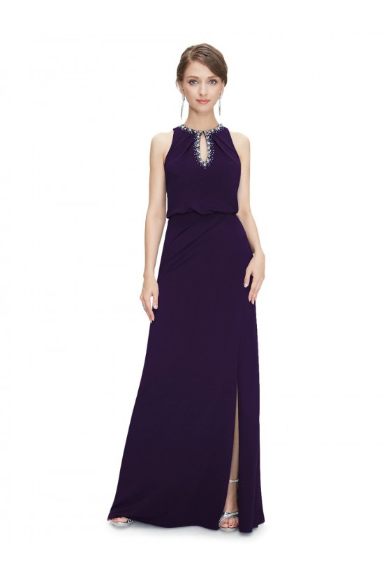 Sheath/Column Jewel Beaded Long Chiffon Prom Evening Formal Dresses ED011639 Sheath/Column Jewel Beaded Long Chiffon Prom Evening Formal Dresses ED011639