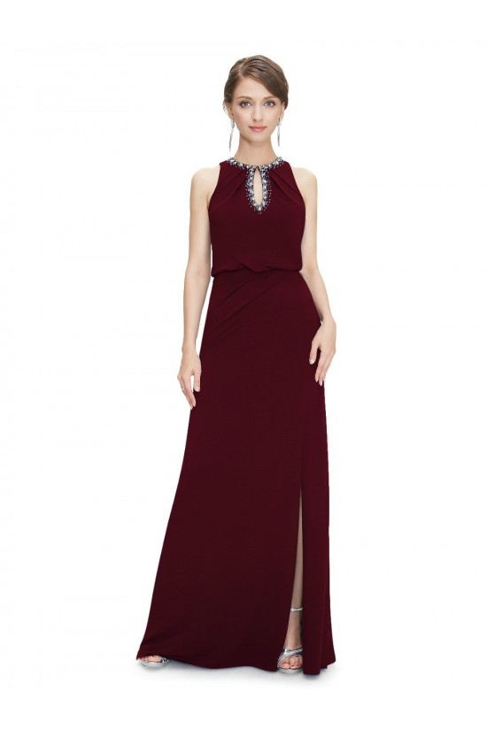 Sheath/Column Jewel Beaded Long Chiffon Prom Evening Formal Dresses ED011639 Sheath/Column Jewel Beaded Long Chiffon Prom Evening Formal Dresses ED011639