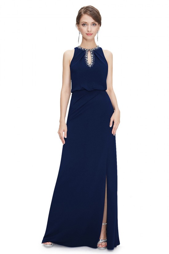 Sheath/Column Jewel Beaded Long Chiffon Prom Evening Formal Dresses ED011639 Sheath/Column Jewel Beaded Long Chiffon Prom Evening Formal Dresses ED011639