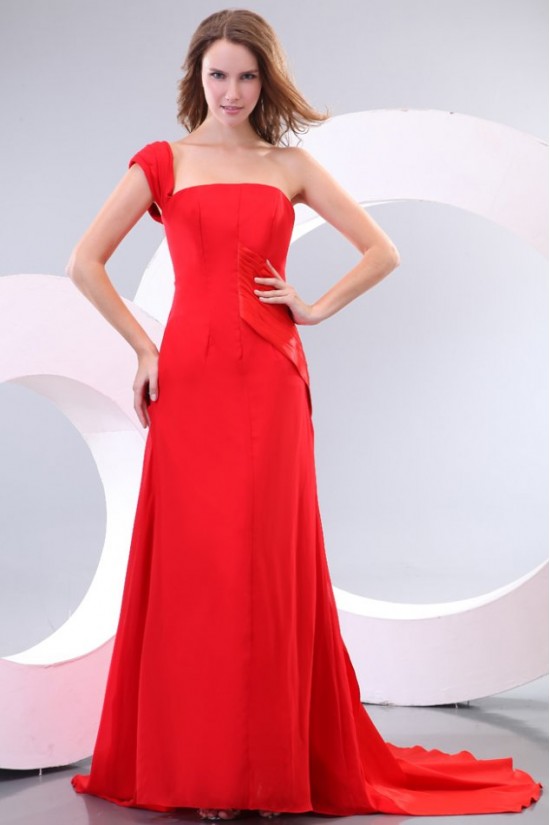 Long Red One-Shoulder Prom Evening Formal Party Dresses ED010164 Long Red One-Shoulder Prom Evening Formal Party Dresses ED010164