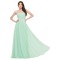 A-Line Sweetheart Beaded Long Pink Chiffon Prom Evening Formal Dresses ED011641