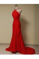 Elegant Beaded Long Red Chiffon Prom Evening Formal Dresses ED011644