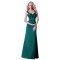 Long Green Satin Prom Evening Bridesmaid Dresses ED011646