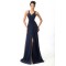 Sheath/Column Beaded Split-Front Long Chiffon Prom Evening Formal Dresses ED011650