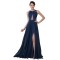 A-Line Split-Front Long Chiffon Prom Evening Formal Dresses ED011652
