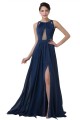 A-Line Split-Front Long Chiffon Prom Evening Formal Dresses ED011652