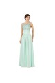 A-Line Bateau Beaded Long Chiffon Prom Evening Formal Dresses ED011654