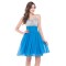 A-Line Beaded Short Chiffon Prom Evening Cocktail Dresses ED011658