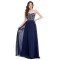 Elegant A-Line Sweetheart Beaded Long Chiffon Prom Evening Formal Dresses ED011662