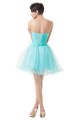 A-Line Sweetheart Beaded Short Blue Prom Evening Cocktail Dresses ED011663