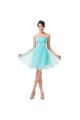 A-Line Sweetheart Beaded Short Blue Prom Evening Cocktail Dresses ED011663