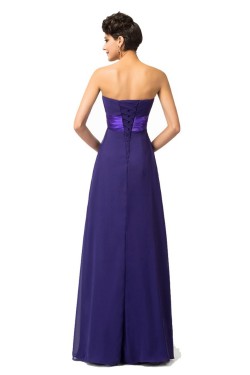 Empire Sweetheart Beaded Long Purple Chiffon Prom Evening Formal Maternity Dresses ED011665