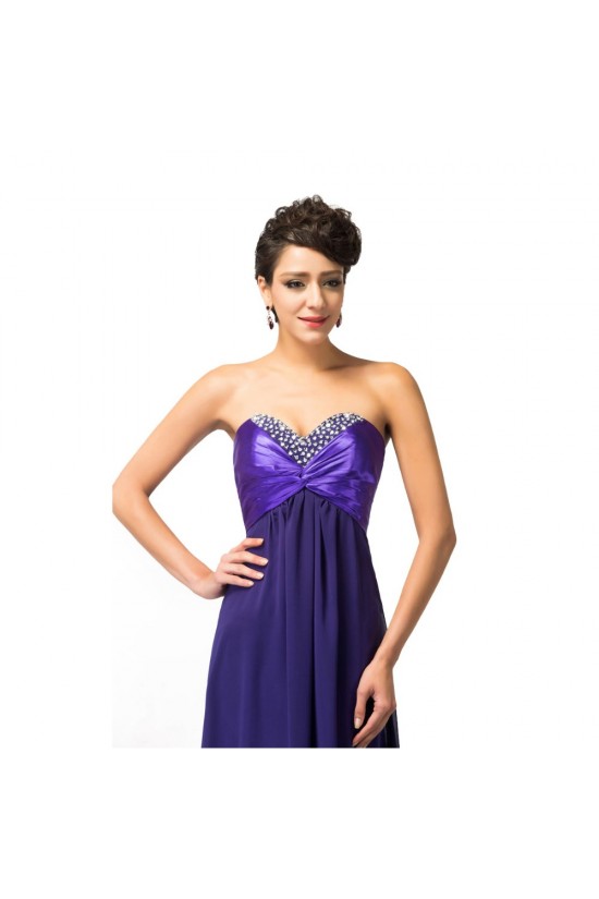 Empire Sweetheart Beaded Long Purple Chiffon Prom Evening Formal Maternity Dresses ED011665 Empire Sweetheart Beaded Long Purple Chiffon Prom Evening Formal Maternity Dresses ED011665