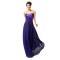Empire Sweetheart Beaded Long Purple Chiffon Prom Evening Formal Maternity Dresses ED011665