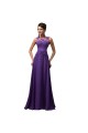 A-Line Beaded Applique Long Chiffon Prom Evening Formal Dresses ED011670