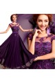 A-Line Beaded Applique Long Chiffon Prom Evening Formal Dresses ED011670