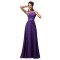 A-Line Beaded Applique Long Chiffon Prom Evening Formal Dresses ED011670