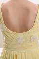 Half Sleeve Long Yellow Chiffon Prom Evening Formal Party Dresses ED010171 Half Sleeve Long Yellow Chiffon Prom Evening Formal Party Dresses ED010171