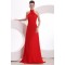 High Neck Halter Long Red Chiffon Prom Evening Formal Party Dresses ED010173