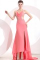 High Low Pink Chiffon Beaded Prom Evening Formal Party Dresses ED010177 High Low Pink Chiffon Beaded Prom Evening Formal Party Dresses ED010177