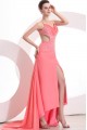 High Low Pink Chiffon Beaded Prom Evening Formal Party Dresses ED010177 High Low Pink Chiffon Beaded Prom Evening Formal Party Dresses ED010177
