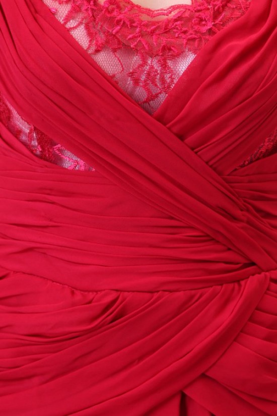 Long Red Chiffon and Lace Prom Evening Formal Party Dresses ED010179 Long Red Chiffon and Lace Prom Evening Formal Party Dresses ED010179