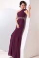 One-Shoulder Beaded Long Chiffon Prom Evening Formal Party Dresses ED010181