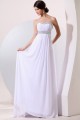 Empire Long White Chiffon Beaded Prom Evening Formal Party Dresses/Maternity Evening Dresses ED010182