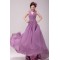 A-Line V-Neck Beaded Long Chiffon Prom Evening Formal Party Dresses ED010185